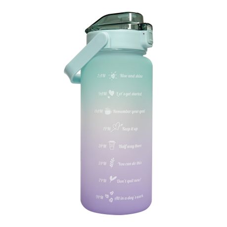 Pastel Gradient Motivational Water Bottle
