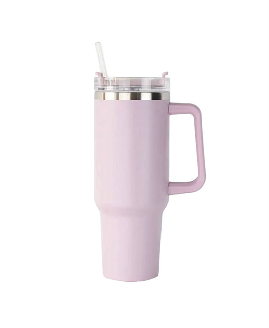 Stainless Travel Mug with Straw